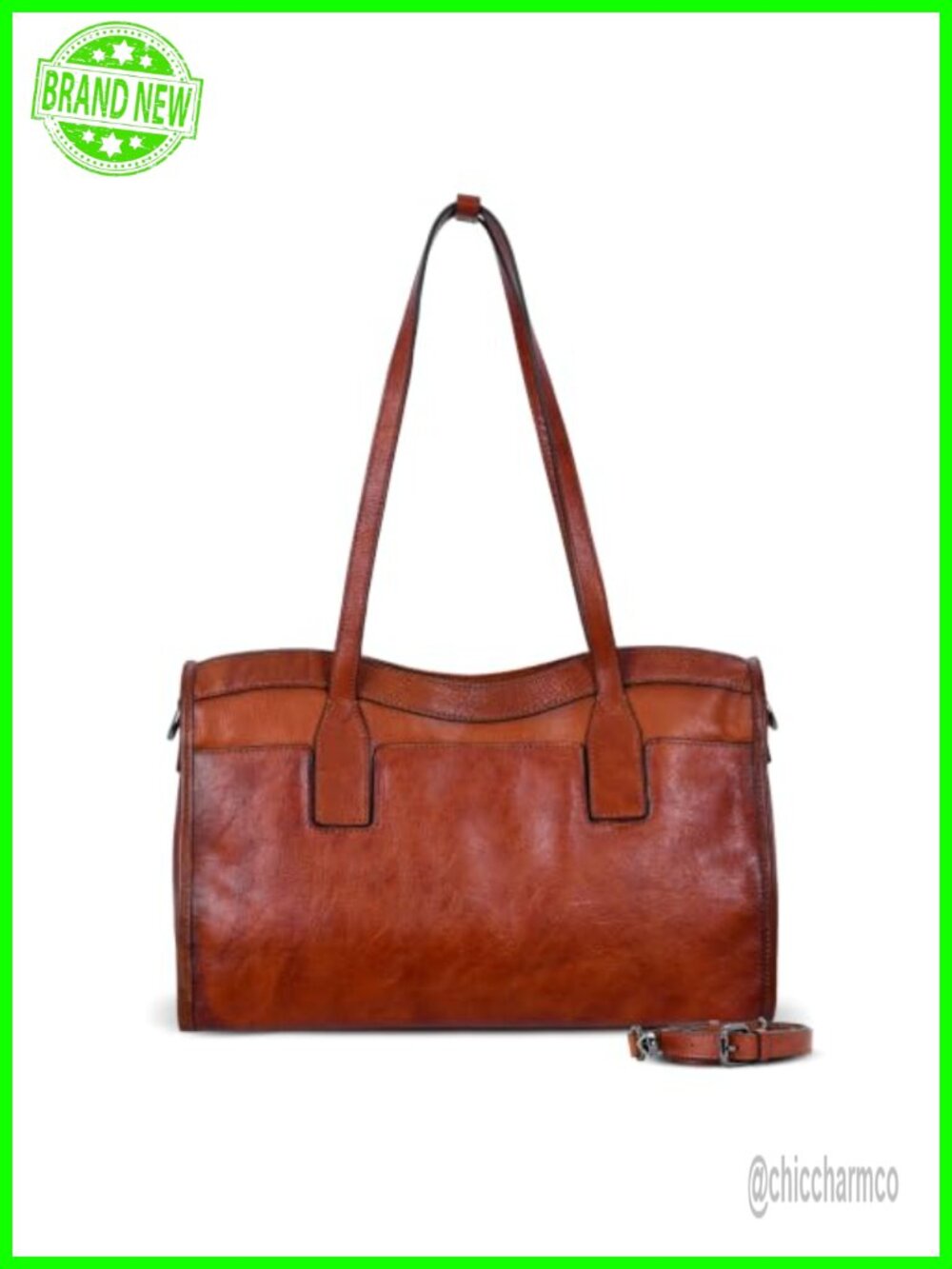 Iswee Genuine Leather Shoulder Bag for Women Large Tote Purse